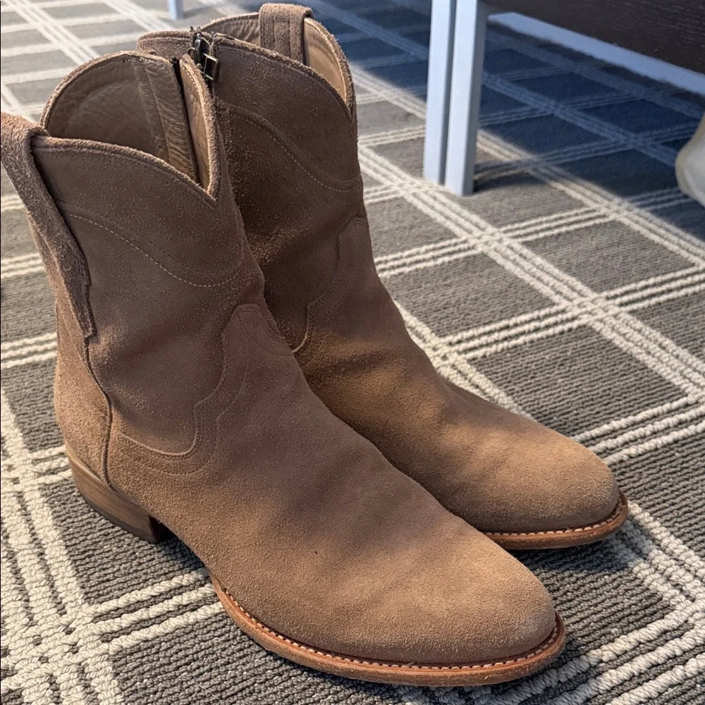 Tecovas Roy Men's Suede Western Boots - Picture 1 of 6